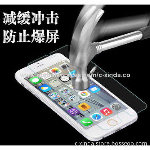 Tempered Glass Screen Protectors for iPhone 6, with 0.4mm Thickness and Surface Hardness of 8-9H